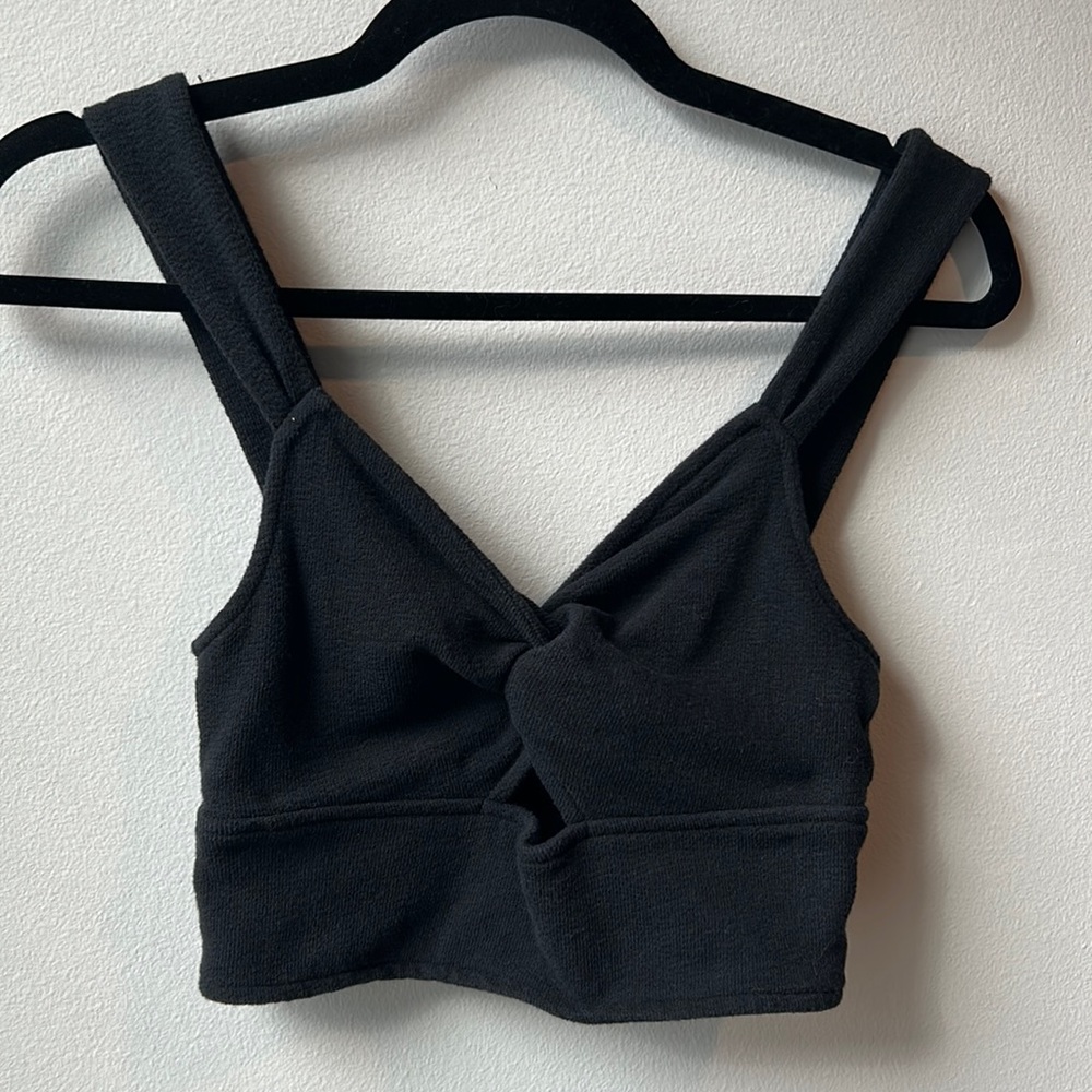 Madewell twist crop top